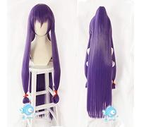 Fate Grand Order FGO Nitocris Cosplay Servant Caster 150cm Lunghi capelli lisci viola Capelli sintetici Festa di Halloween + Parrucca gratis Cap B