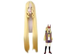 Fate Grand Order Ibaraki Douji Parrucche Cosplay FGO Cosplay Parrucca diritta lunga gialla Capelli sintetici termoresistenti