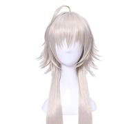 Fate/Grand Order Joan of Arc Jeanne d'Arc 100cm parrucca cosplay lunga rettilinea per le donne parrucca di capelli sintetici anime oro intrecciato Avenger