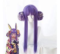 Fate / Grand Order Nitocris Cosplay Parrucca Nitocris Kimono Versione 60Cm Viola Parrucca Sintetica Dei Capelli Cosplay Costume di Halloween Parrucca Del Partito