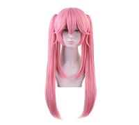 Fate Grand Order Tamamo no Mae Pink Long Two Ponytails Parrucca Costume Cosplay Resistente al calore Parrucche sintetiche Parrucche