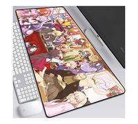 Fate Grand Order Tappetino Mouse Gaming, Grande Anime Mouse Pad XXL 800x300mm Confortevole, Lavabile, 3mm Antiscivolo Tappetino per mouse Scrivania Supporto per Ufficio, Adatto per computer e PC, E