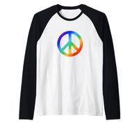 Fate la Pace Non la Guerra - Logo della Pace Maglia con Maniche Raglan