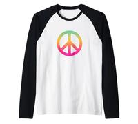 Fate la Pace Non la Guerra - Logo della Pace Maglia con Maniche Raglan