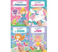 Fate-Principesse-Unicorni-Sirene. Minicoloretti. Libri dei piccoli. Con brillantini
