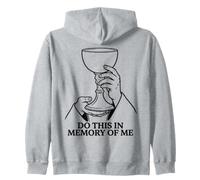 Fate Questo in Memoria di Me Eucaristia Messa cattolica Felpa con Cappuccio