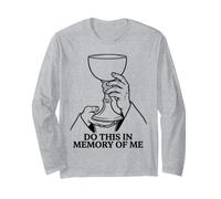 Fate Questo in Memoria di Me Eucaristia Messa cattolica Maglia a Manica