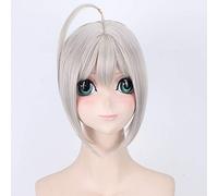 Fate stay night Arturia Pendragon Sabre Women Parrucca Chignon Costume Cosplay Arturia e Altria Parrucche sintetiche termoresistenti 3