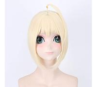 Fate stay night Arturia Pendragon Sabre Women Parrucca Chignon Costume Cosplay Arturia e Altria Parrucche sintetiche resistenti al calore 2