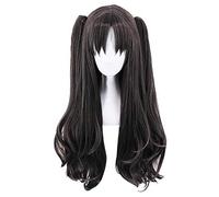 Fate Stay Night Rin Tohsaka Long Two Ponytails Parrucca Cosplay Costume Fate Grand Order Parrucche resistenti al calore Parrucche da donna