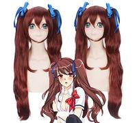 Fate/Stay night Tohsaka Rin Un altro Akazawa Izumi Parrucche Cosplay lunghe ricci marroni con due artigli Clip Parrucca capelli sintetici Coda di cavallo