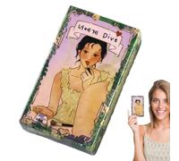 Fate Tarocchi Cards, English Playing Cards, Set Prediction with Symbol Meanings, Fortune Reading with Party Utility, 3.94x2.95x0.98 inches Spiritual Tool ol, Entertainment Favor for Family Nights