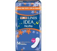 84 assorbenti LINES IDEA NOTTE ANATOMICO Disteso Assorbenti donna ipoallergenico