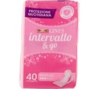 Lines Intervallo & Go Regular 120 assorbenti proteggislip distesi salvaslip
