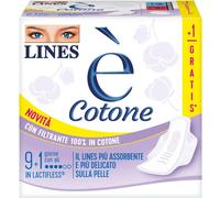Fater Lines È Cotone - 10 Assorbenti Giorno Con Ali