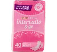 Lines Intervallo & Go Regular 120 assorbenti proteggislip distesi salvaslip