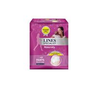 LINES SPECIALIST MATERNITY MUTANDINA ASSORBENTE PER PERDITE POST PARTO MISURA LARGE 10 PEZZI