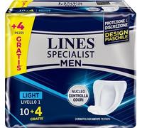Fater Lines Specialist Men Livello 1 - Assorbente maschile per incontinenza leggera, 14 pezzi