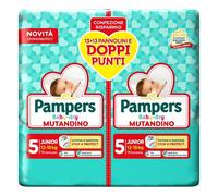Pampers Pannolino Mutandino Baby-Dry Taglia 5 Junior 12-18 kg 13+13 pezzi
