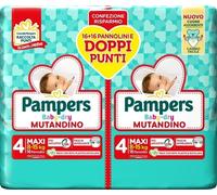 PAMPERS BABY DRY PANNOLINO MUTANDINA MAXI DUO DOWNCOUNT 32 PEZZI