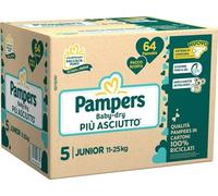Fater PAMPERS BABY DRY QUADRI PANNOLINO DOWNCOUNT JUNIOR 64 PEZZI