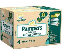 Fater PAMPERS BABY DRY QUADRI PANNOLINO DOWNCOUNT MAXI 68 PEZZI
