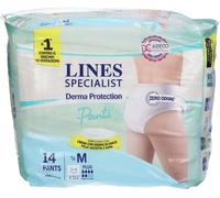 PANNOLONE PER INCONTINENZA LINES SPECIALIST DERMA PANTS PLUS M 14 PEZZI