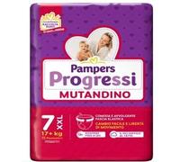 Pampers Progressi Mutandino XXL, Taglia 7 (17+ kg), 15 Pannolini