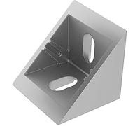 FATH 093W401N08 Squadra zincata 40 Piatta, 40 x 40 x 40 mm, Nut8-M8