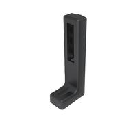 Fath Angolo di base 160 mm, sistema Item per un facile fissaggio di elementi di superficie ai profili in alluminio con scanalatura 8, nero