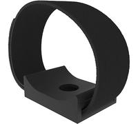 Fath Blocco fascette universali con chiusura in velcro, adatto per Item System, scanalatura 5-12, plastica PA nera, 10 pezzi