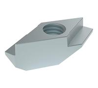 Fath Pietra rombo M4 adatta per scanalature profilate Item System scanalatura 8 - Pietra scanalata con bloccaggio, acciaio zincato - 10 pezzi