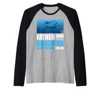 Father And Daughter Diving Partners for Life Scuba Dive Maglia con Maniche Raglan