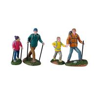 Father And Daughter Hikers Set Of 4 Cod. 42313