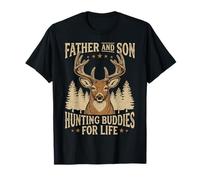 Father And Son Hunting Buddies for Life Outdoors Maglietta