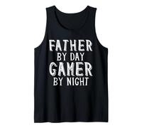 Father By Day Gamer By Night Geek Nerd Gaming Dad Gamers Canotta