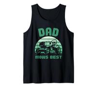Father Dad Mows Best Dad Vintage Lawn Mowing Canotta