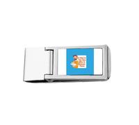 Father Loves Great Art Deco Fashion Slim Money Clip in acciaio inox portafoglio tasca