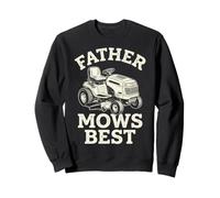 Father Mows Best Riding Lawn Mower Dad Yard Care Tractor Felpa
