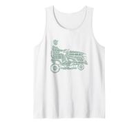 Father Mows Best Riding Lawn Mower Funny Fathers Day Pun Canotta