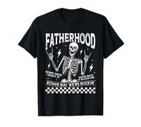 Fatherhood Some Days I Rock It Festa del papà scheletro papà Maglietta