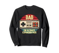 Fathers Day Dad The Ultimate Expansion Pack Gamer per Uomini Felpa