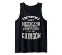 Fathers Day El Papa mas Chingon Funny Mexican Dad Spanish Canotta
