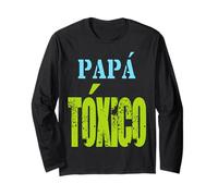 Fathers Day El Papa mas Chingon Funny Mexicans Dad Spanish Maglia a Manica