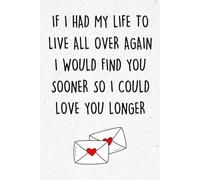 Fathers Day Gifts: IF I HAD MY LIFE TO LIVE ALL OVER AGAIN: Funny & Lovely Fathers Day Gifts From Wife