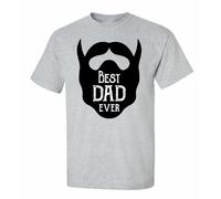 Father's Day Giorno Best Dad Ever Barba Adulto T-Shirt Manica Corta