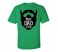 Father's Day Giorno Best Dad Ever Barba Adulto T-Shirt Manica Corta
