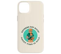 Father's Day Rock - Daddy Time Is Wild (Wolf Graphic) Custodia per iPhone 14 Plus