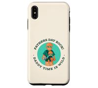 Father's Day Rock - Daddy Time Is Wild (Wolf Graphic) Custodia per iPhone XS Max