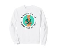 Father's Day Rock - Daddy Time Is Wild (Wolf Graphic) Felpa